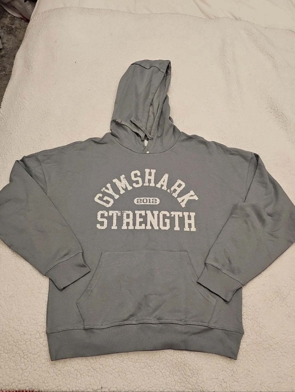 Gymshark Strength Men's Hoodie in Light Gray